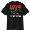 Camiseta básica LOVE estilo street-wear básica
