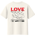 Camiseta básica LOVE estilo street-wear básica