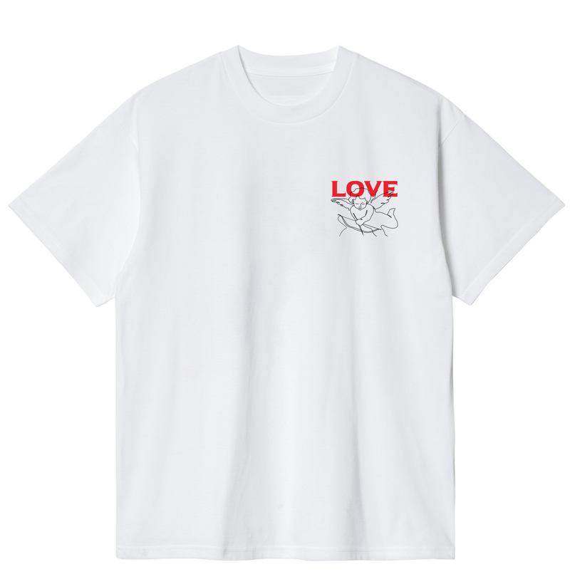 Camiseta básica LOVE estilo street-wear básica
