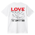 Camiseta básica LOVE estilo street-wear básica