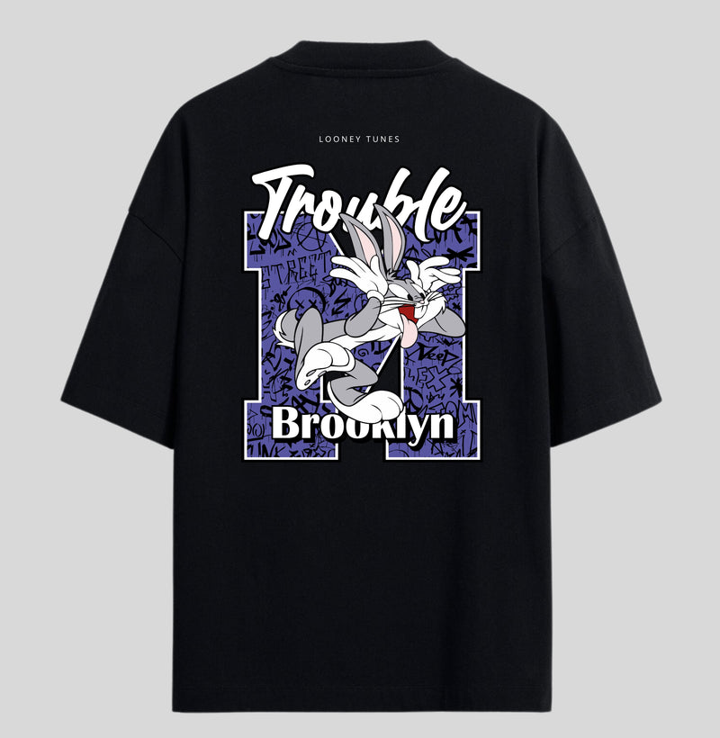 CAMISETA OVERSIZED - TROUBLE