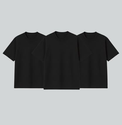 KIT DE 3 CAMISETA BÁSICA - LISA