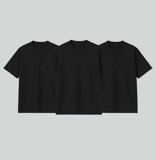 KIT DE 3 CAMISETA BÁSICA - LISA