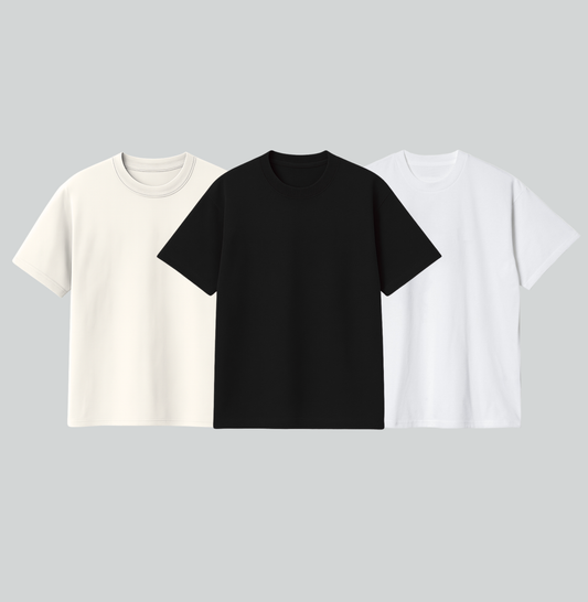 KIT DE 3 CAMISETA BÁSICA - LISA