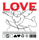 Camiseta básica LOVE estilo street-wear básica