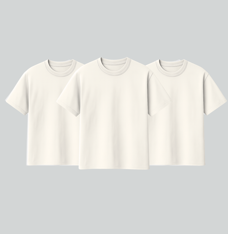 KIT DE 3 CAMISETA BÁSICA - LISA